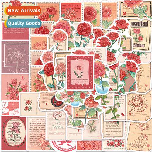 50 cartoon giver rose graffiti stickers personalized decorat
