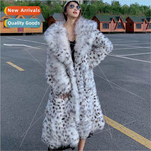 2023 winter new imitation fox fur fashion young  leopard fur