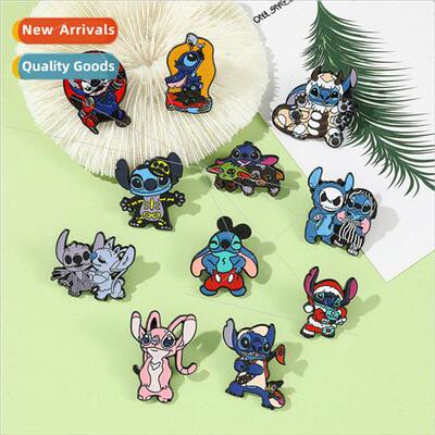 Star Baby Stitch Brooch Anime Angie Christmas Series Metal B