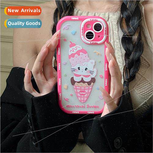ins ice cream cat iPhone15 cartoon cute 13/12ProMax 适用 iPh