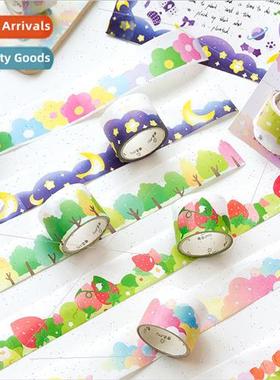 Erythropoietic dream shaped aquascape washi tape material in