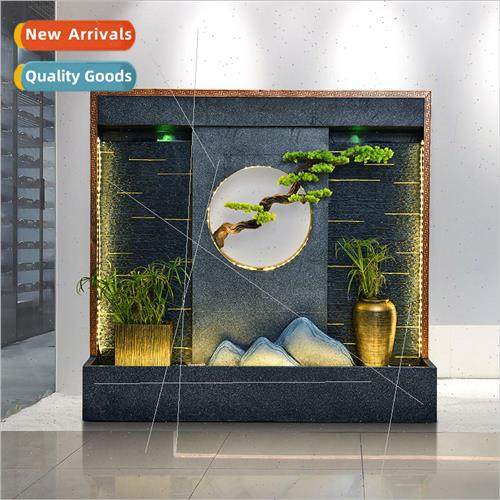 Water curtain wall running water screen modern rockery large