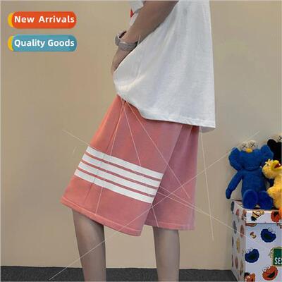 Striped casual shorts mens summer outside loose nd basketbal