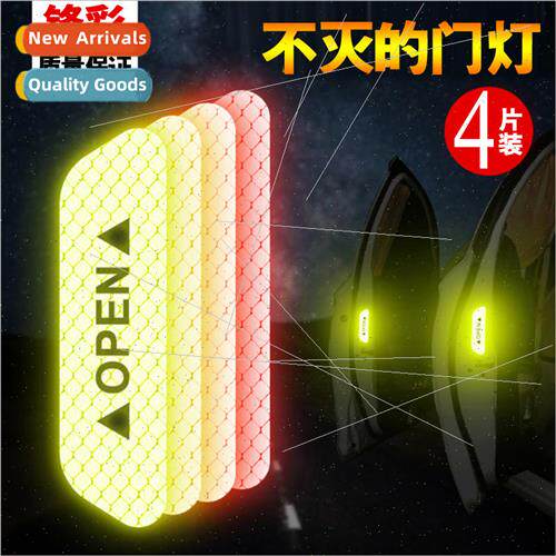 Car Door Reflective Sticker Reflective Door OPEN Sticker Ref