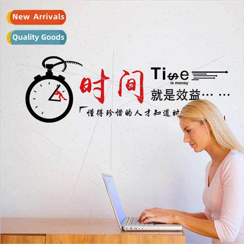 XL7286 time benefit text wall stickers study room dormitory