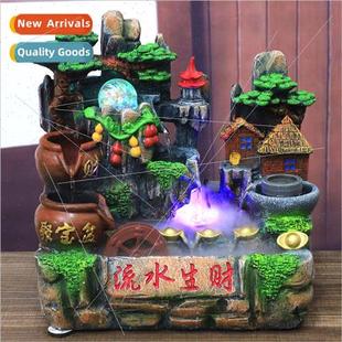 wigwam running pond Shui runn fish wheel fountain Feng water