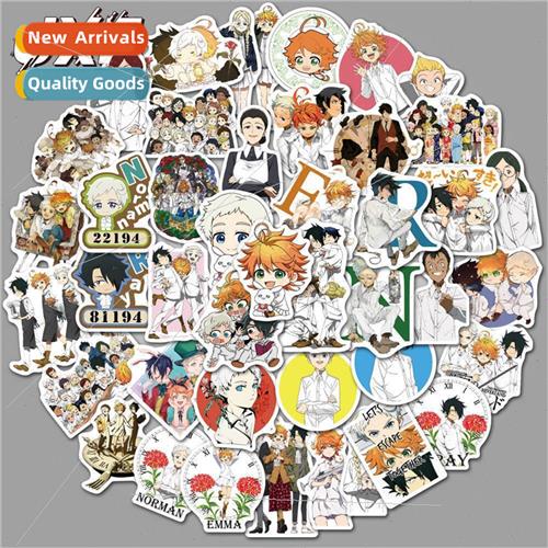 50 Japanese anime promised Neverland stickers waterproof lug