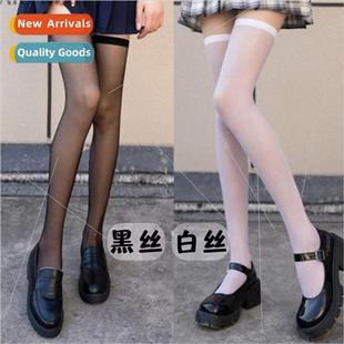Sexy Bow Knee Long Girls Spice Summer Stockings Black