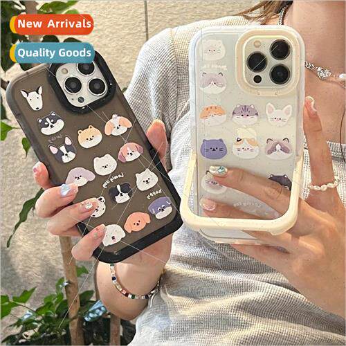 适用 iphone13pro max full screen cat dog apple 12 phone case