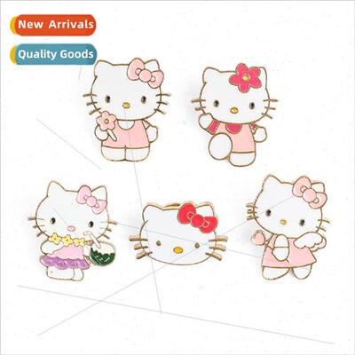 Sanrio KT cat metal brooch Star Deluxe Kurumi Jade Cinnamon