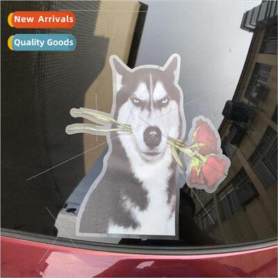 New weird husky expression stickers personalized scratch cre