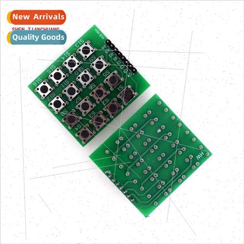 4X4 Matrix Keyboard 16 Keys Microcontroller Expansion Keybo