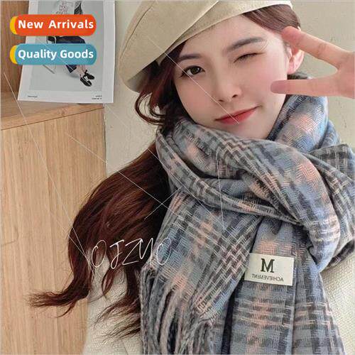 New faux cashmere scarf female senior sense of winter warmth