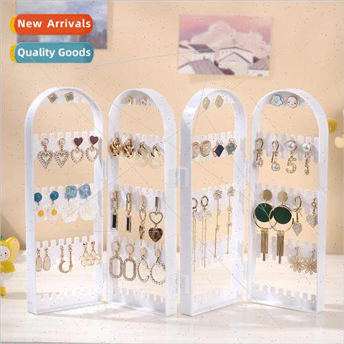 Earrings display rack plastic hole earrings storage rack cre