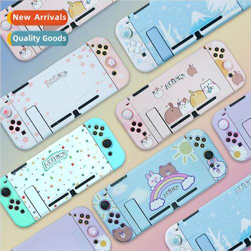 适用 Switch Case NS Frosted Colorful Painted Split Accessori