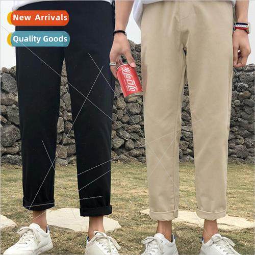 Summer thin section boys nine pants khaki casual pants loose