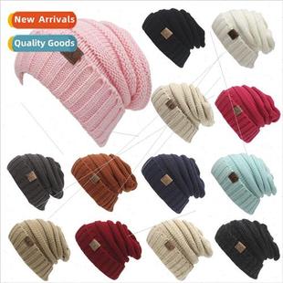 wool casua and fashion cap knit labeling winter fall New