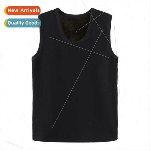 Padded and thickened thermal undershirt men Slim fall and wi