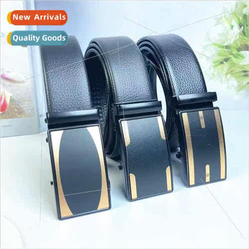 Automatic buckle new electroplated gold edge wrapped iron bu
