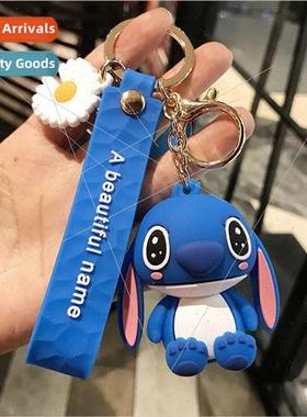 Cartoon Stitch creative keychain cute couple gift schoolbag