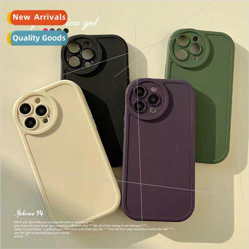 Simple solid color iPhone 13Pro case 12/11 适用 Apple 14ProM