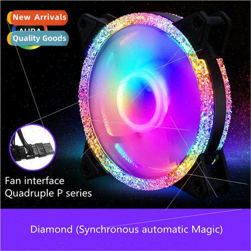 AE dual halo RGB case fan 12CM desktop computer fan phantom