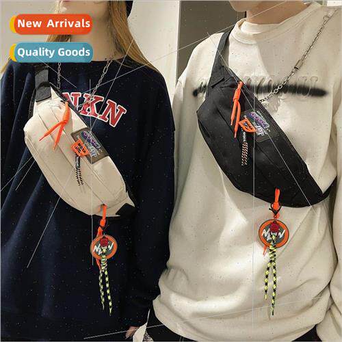 mens fanny packs new casual students shoulder bag letters ch