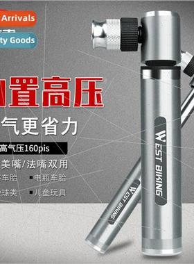 Bicycle 160PSI pump high pressure portable mountain bike roa