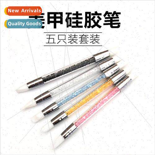 Nail carving pen double head silicone nail stickers embossin