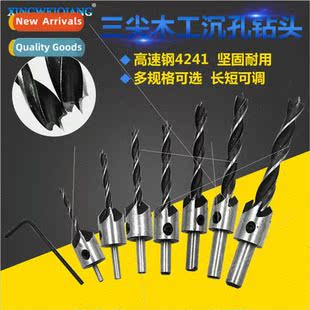 Tri-tip woodworking countersunk head drill Woodworking chamf