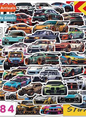 50 new cool modified car racing stickers luggage guitar skat