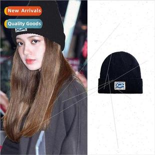 cap male hat knitted Korea with wool warm female star