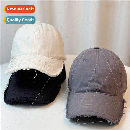 Baseball cap female summer new burlap light board hundred wi