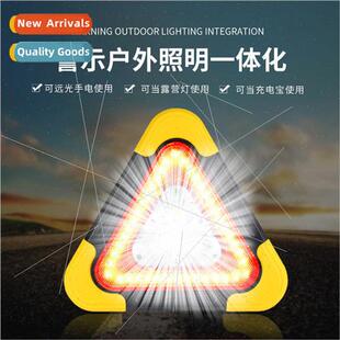LED solar rechargeable warning light USB rechargeable safety