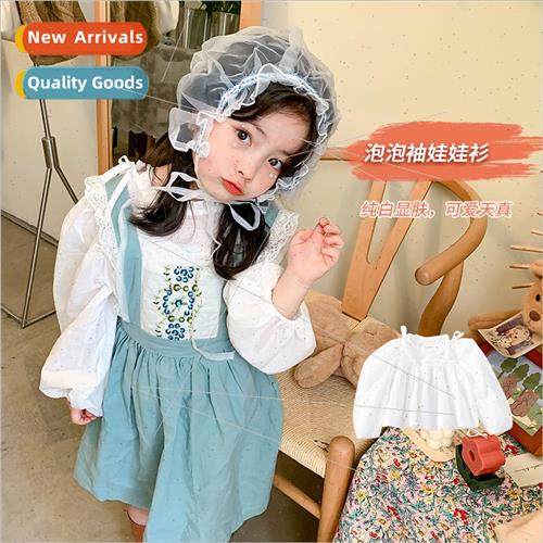 girls shirt 2021 spring and fall new children Korean shirt