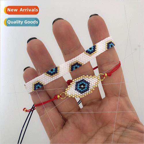 mple fashionable versatile rice beads handmade Turkish blue