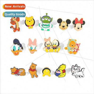 Mickey Mouse and Donald Duck Brooch Cartoon Anime Daisy Meta