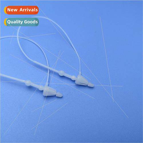 Hand threading needle logo hanging tags rope clothing mother