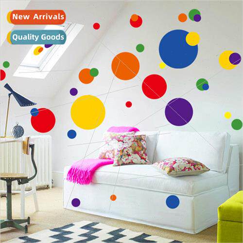 Colorful Round AY7158 Wallpaper Eco-friendly High Quality PV
