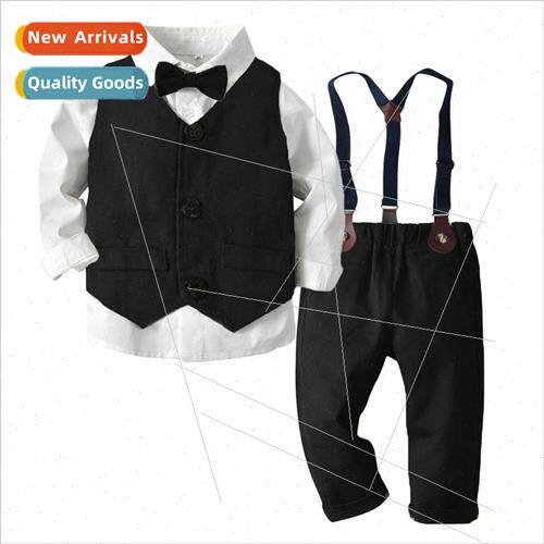 ins classic  childrens fall and winter childrens black vest