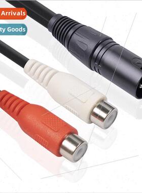 Mixer amplifier with 0.2 meters 3pin Ca XLR male to dual RCA