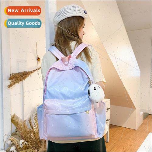 Gradient color star backpack new Korean casual large capacit