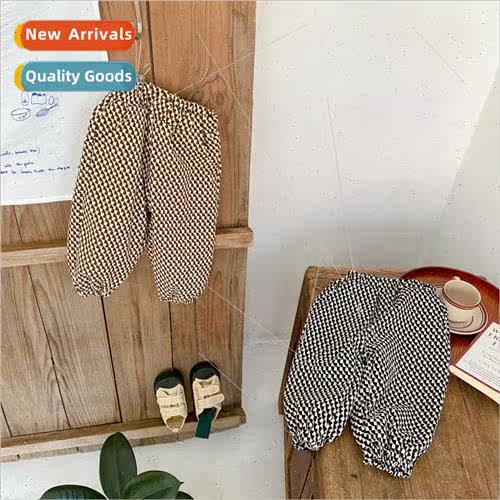 childrens pants 2023 winter new Korean  of the boys and girl