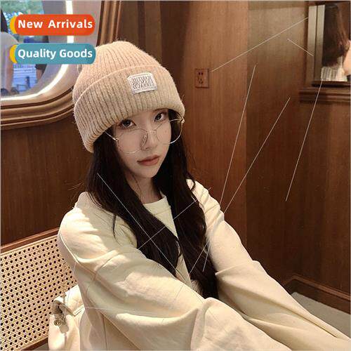Winter hat warm knitted cap fashion student girl show face s