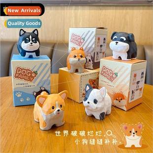 dog standing cute carving cre ornament wind car Wood posture