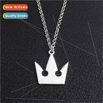 Game Peripherals Kingdom Hearts Crown Necklace Letters Metal