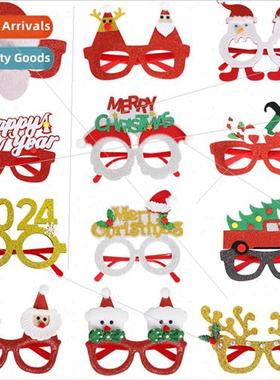 Childrens Christmas glasses decoration Christmas party suppl
