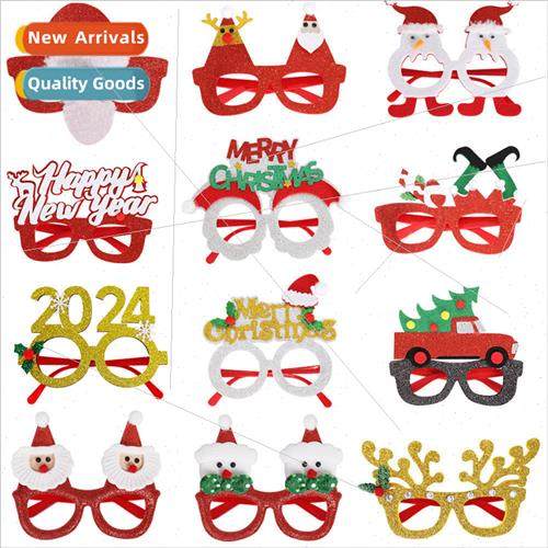 Childrens Christmas glasses decoration Christmas party suppl