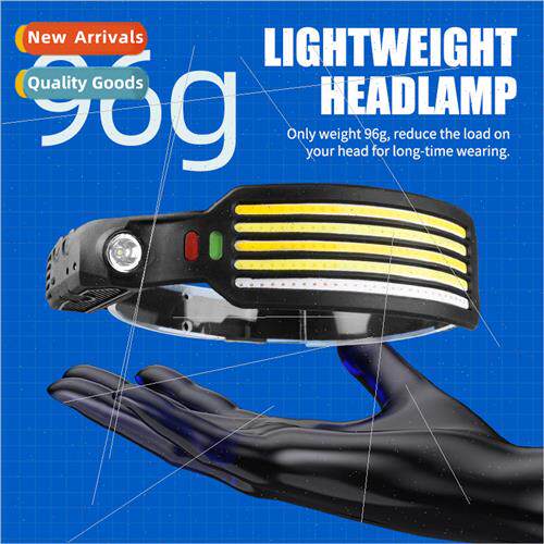 new sensor silicone headlamp outdoor riding night fishing li