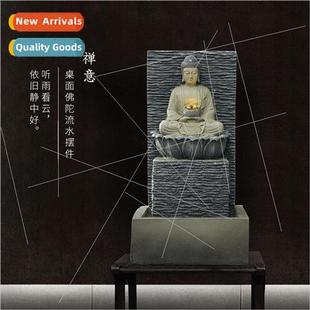 Buddha statue resin crafts flowing water ornaments indoor cr